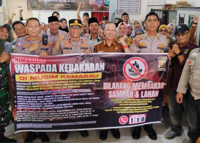 Mitigasi Karhutla, Kapolsek SU II Turun Langsung Sosialisasikan Larangan Membakar Sampah dan Lahan