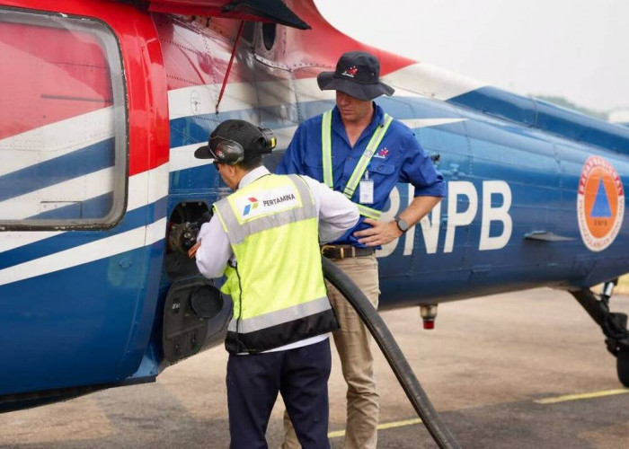 Pertamina Patra Niaga Pastikan Avtur Siaga, Dukung Operasi Udara Pemadaman Karhutla di Sumsel