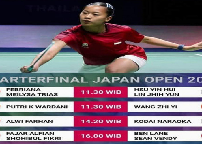 Jadwal Perempat Final Japan Open 2026.