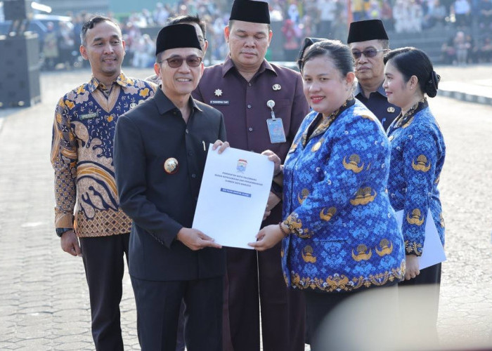 Ratu Dewa Lantik 3.932 ASN Kota Palembang, Langsung Terima Gaji Pertama ASN