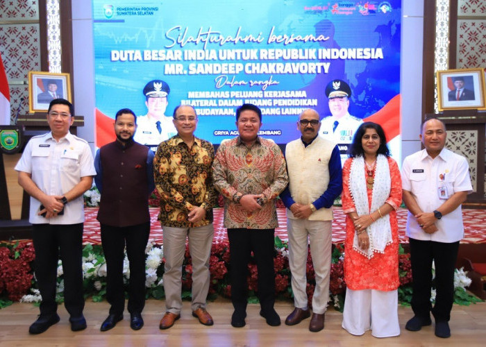 Bertemu Dubes India, Gubernur Herman Deru Dorong Ekspor Hilirisasi dan Program Pelatihan Pemuda Sumsel