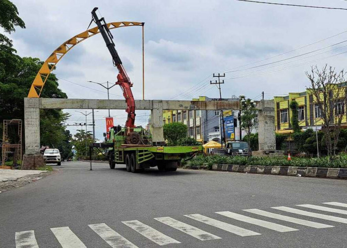 Tanpa APBD, Perbaikan Tahap Kedua Gerbang Selamat Datang Prabumulih Ditarget Rampung 2026
