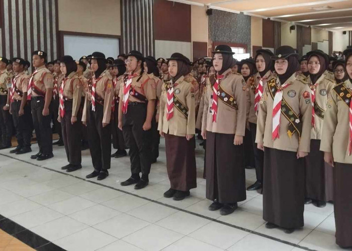 Kwarcab Prabumulih Kukuhkan 246 Pramuka Garuda Tingkat Penggalang dan Penegak, Ini Pesan Wali Kota H Arlan