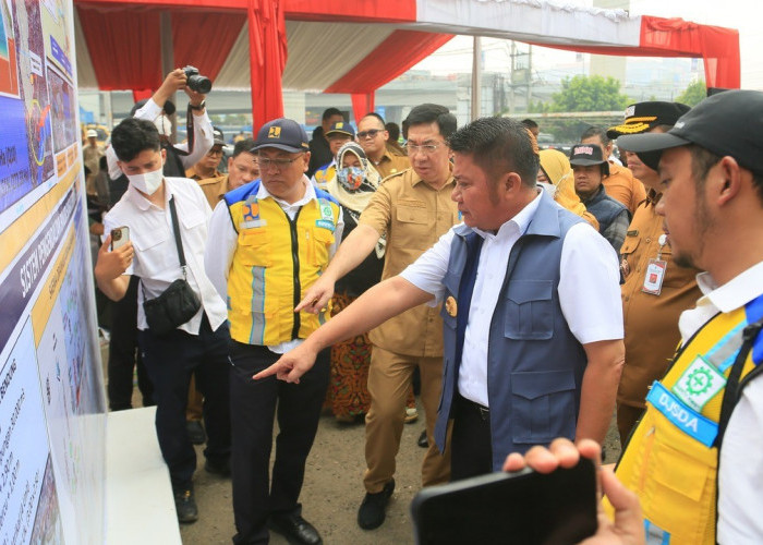 Herman Deru Hibahkan Lahan Eks DPMPTSP, Perluasan Kolam Retensi Simpang Polda Dikebut