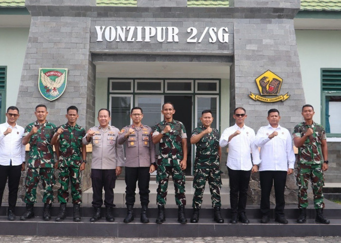 Datangi Markas Yonzipur 2/SG, Kapolres Prabumulih: Bagian Perkuat Soliditas dan Sinergitas