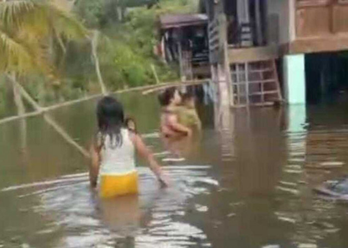 Banjir Landa Desa Tanjung Miring Ogan Ilir, Aktivitas warga  Terhambat