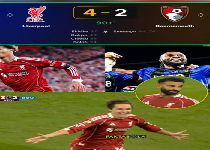 Liverpool Menang Dramatis 4-2 Atas Bournemouth di Laga Perdana Premier League 2025/26