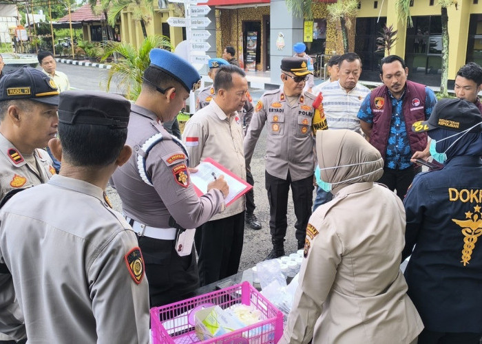 Dukung Asta Cita, Polres Prabumulih Gelar Tes Urine Mendadak