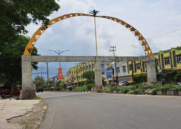 Gerbang Selamat Datang Prabumulih Tuai Polemik, Pemkot Tolak Hasil Pembangunan PT Mitra Tambang Raya