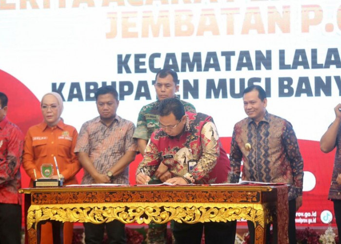  Pembangunan Jembatan P6 Lalan Dimulai: Penandatanganan Kesepakatan Disaksikan Berbagai Pihak