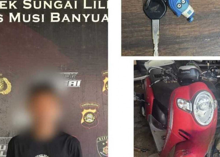 Curat di Sungai Lilin Terungkap, Pelaku Curi Motor Digulung Polisi Saat Bersembunyi di Belakang Pasar