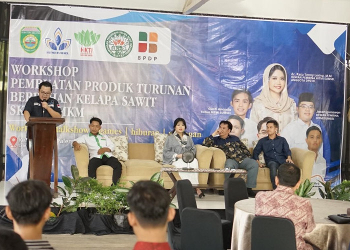 Pemuda Tani HKTI Muara Enim & HITMI Sumsel Gelar Workshop Pembuatan Produk Turunan Berbahan Kelapa Sawit