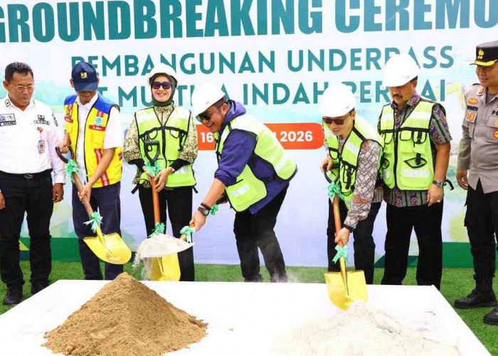 Groundbreaking Underpass MIP Lahat, Herman Deru: Wajib Jadi “Trendsetter” Perusahaan Tambang di Sumsel