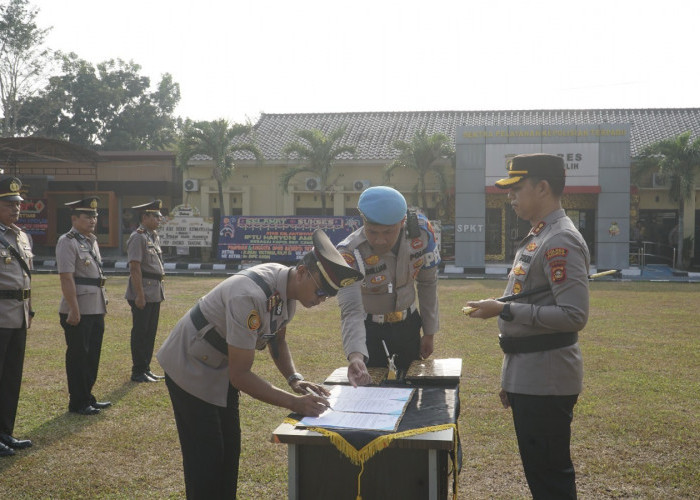 Kapolres Prabumulih Pimpin Sertijab 5 Pejabat Utama, Tegaskan Komitmen Perkuat Pelayanan Polri Presisi