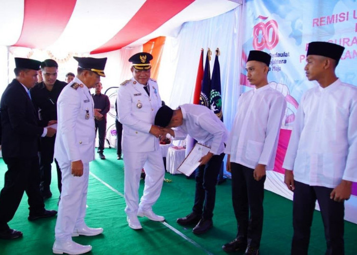 Ratusan Warga Binaan Lapas Kelas II B Sekayu Terima Pengurangan Masa Hukuman, 14 Orang Langsung Bebas