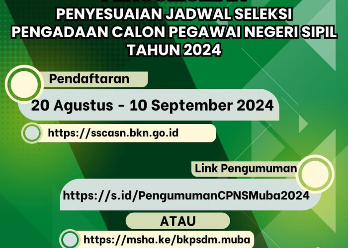 Pendaftaran CPNS 2024 diperpanjang Hingga 10 September 2024