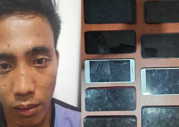 Pelaku Pembobol Toko Handphone diamankan 