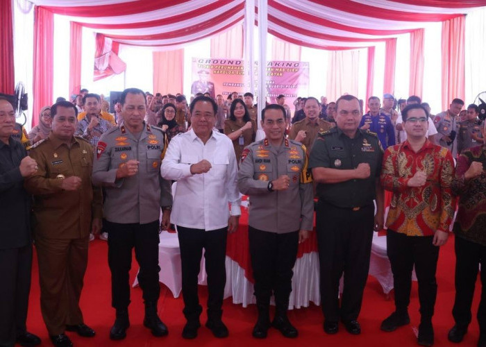 Wagub Sumsel Cik Ujang Groundbreaking  Pembangunan Rumah Subsidi Layak Huni Bagi Pegawai dan Polri 