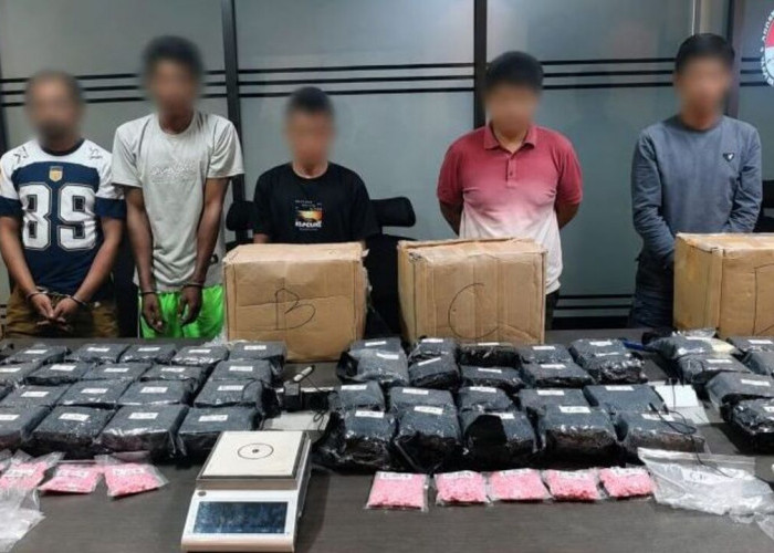 Polisi Gagalkan Peredaran 86,3 Kg Sabu Jaringan Riau-Sumsel, 6 Tersangka Ditangkap 