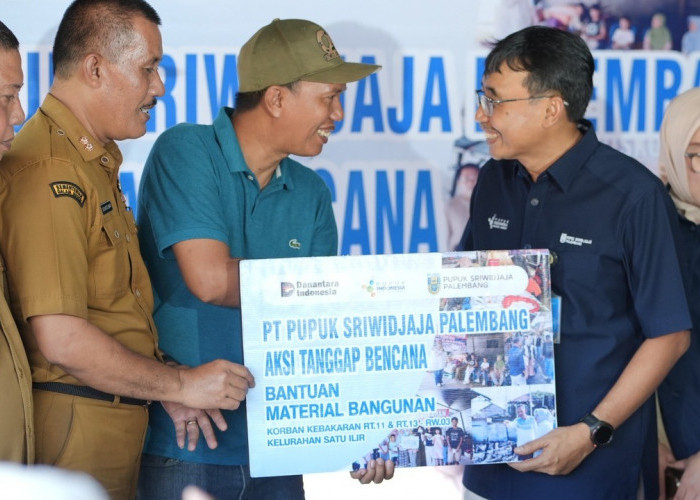 Pusri Salurkan Bantuan untuk Korban Kebakaran 1 Ilir