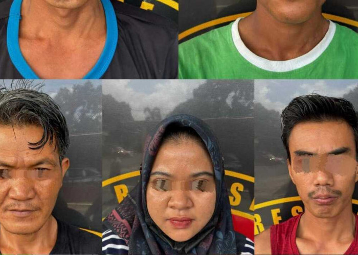 Lima Buruh Toko Budi Mega Prabumulih Kompak Gelapkan Puluhan Karung Beras, Dibekuk Tekab Prabu