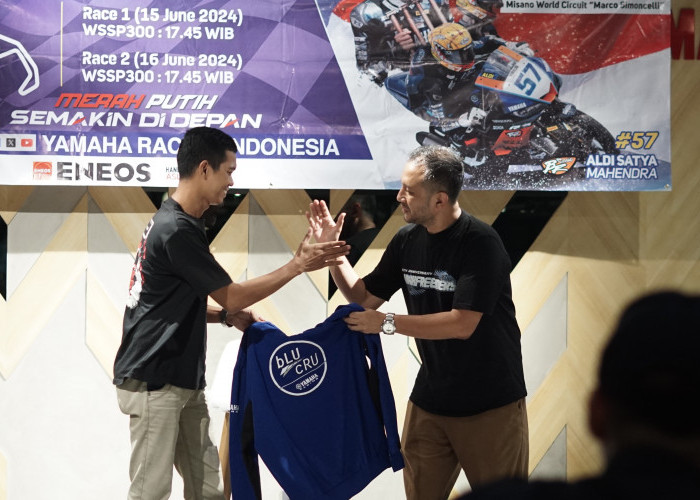Yamaha Thamrin Brothers Palembang Gelar Acara Nonton Bareng WSSP300 Round 3 di Misano World Circuit