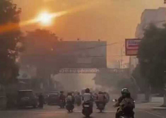 Kabut Asap Mulai Terlihat di Kota Baturaja, Diduga Berasal Dari Karhutla