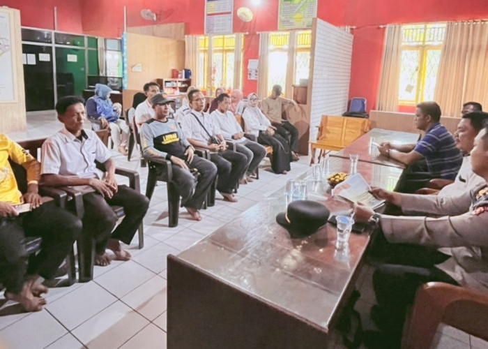Cegah Kebakaran Lahan, Kapolsek Rambang Sosialisasi Karhutla 