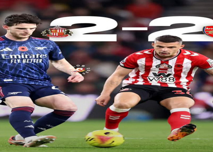 Hasil Liga Premier Inggris: Drama Menit Akhir Sunderland vs Arsenal Berakhir 2-2
