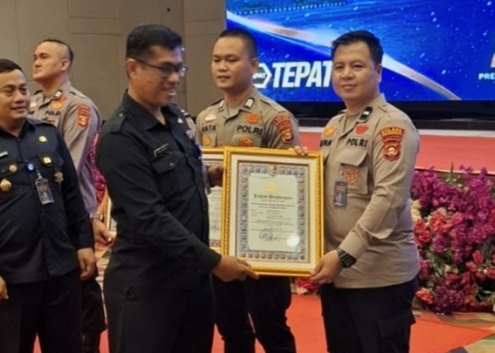 Raih Nilai IKPA Sempurna 100, Aipda Elpan Safutra Polres Prabumulih Terima Penghargaan Kapolri
