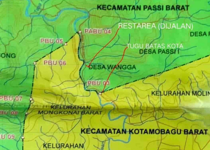 Batas Wilayah Kotamadya Kotamobagu Calon Ibukota Provinsi Bolaang Mongondow Raya Pemekaran Provinsi Sulut