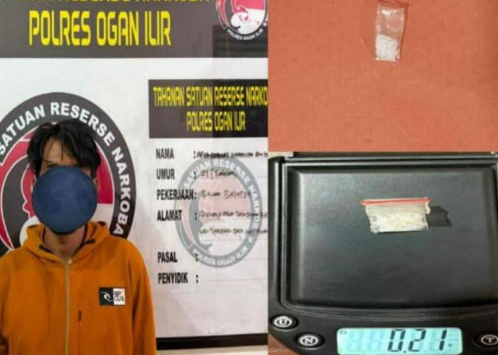 Kurir Sabu di Kebun Karet Pulau Kabal Dibekuk, Polisi Amankan Barang Bukti 0,21 Gram