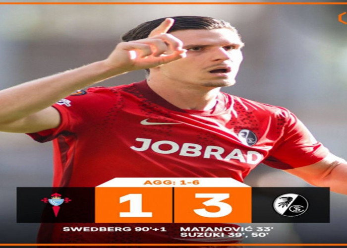 Hasil Perempat Final Liga Europa: Melaju ke Semifinal, Freiburg Hancurkan Celta Vigo.