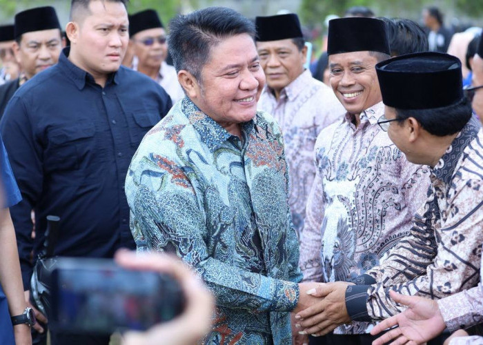 Hadiri HUT ke-40 Desa Gedung Rejo, Gubernur Herman Deru Ajak Warga Lakukan Evaluasi Pembangunan