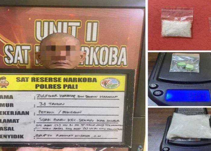 Kira Pembeli Biasa, Ternyata Polisi: Pengedar Sabu 25 Gram di PALI Ditangkap Saat Transaksi