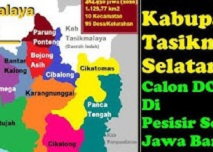 10 Kecamatan Gabung Kabupaten Tasikmalaya Selatan Pemekaran Kabupaten Tasikmalaya Provinsi Jawa Barat