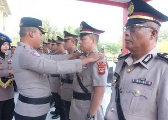 Sertijab di Lingkungan Polres OKI, Empat Kapolsek Berganti
