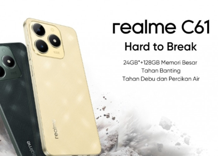  Realme C61 Nyaman Digenggam : Dengan Body yang Ramping dan Lekukang yang Halus