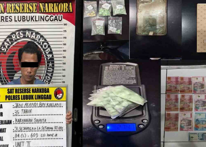 Simpan 77 Butir Ekstasi di Kotak Vape dalam Jok Motor, Pengedar di Lubuk Linggau Dibekuk Dini Hari