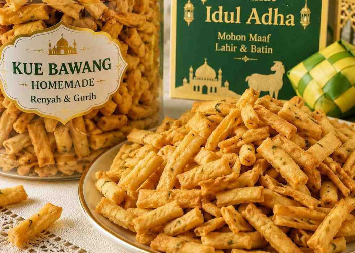 Gurih dan Renyah, Begini Cara Membuat Kue Bawang Homemade untuk Isi Toples Lebaran