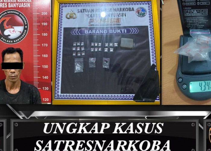 Polres Banyuasin Ungkap Kasus Keempat dalam Seminggu, 20 Paket Sabu Disita di Pulau Rimau