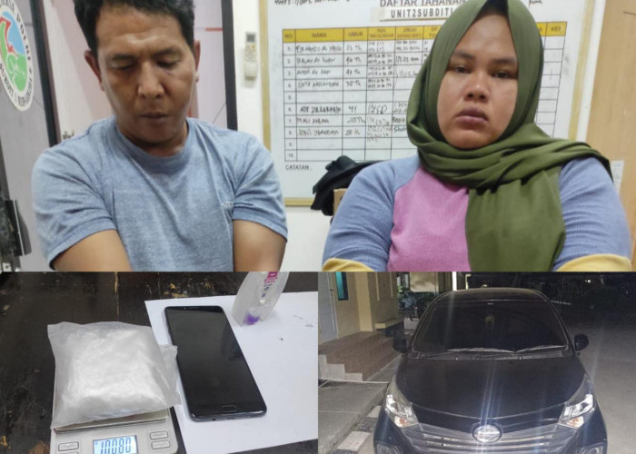 Pria dan Wanita di Palembang Tertangkap Tangan Simpan Sabu di Dalam Mobil