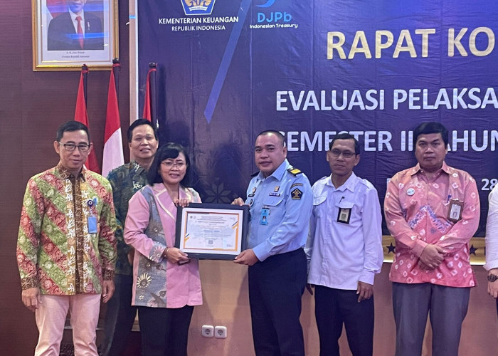 Kanwil Kemenkumham Sumsel Raih Penghargaan Terbaik ke-2 Penyelesaian LPJ dari KPPN Palembang