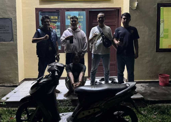 Tim Elang Muara Polsek Cambai Tangkap Pelaku Pencurian HP Milik Buruh Bangunan di Prabumulih