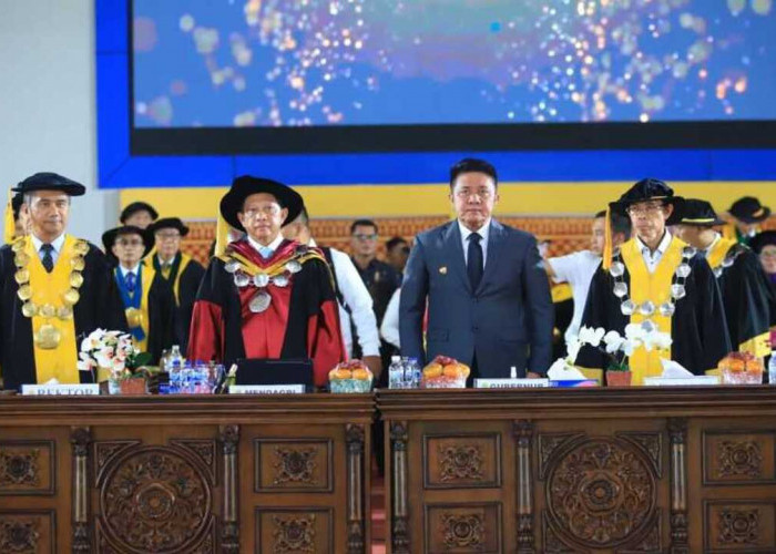 Gubernur Herman Deru Hadiri Dies Natalis Unsri, Mendagri Tekankan Pentingnya SDM Unggul Menuju Indonesia Emas 