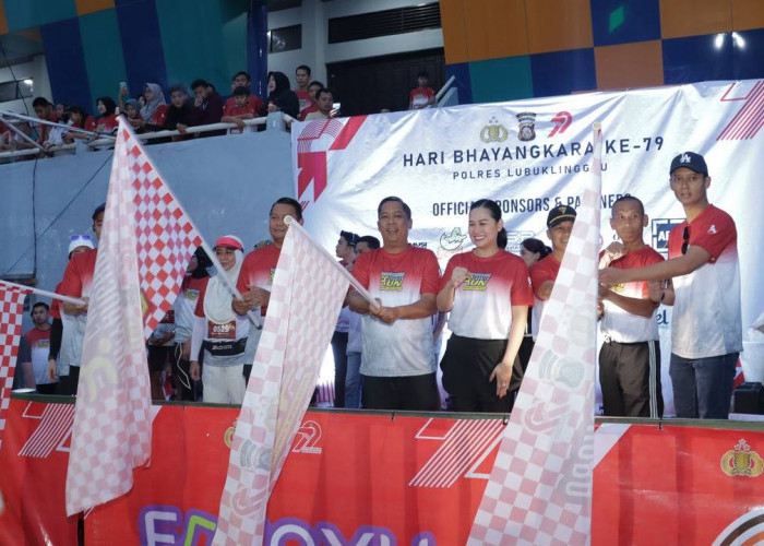 Bhayangkara Charity Run Polres Lubuk Linggau Gaungkan Semangat Sehat, Sinergi dan Sosial