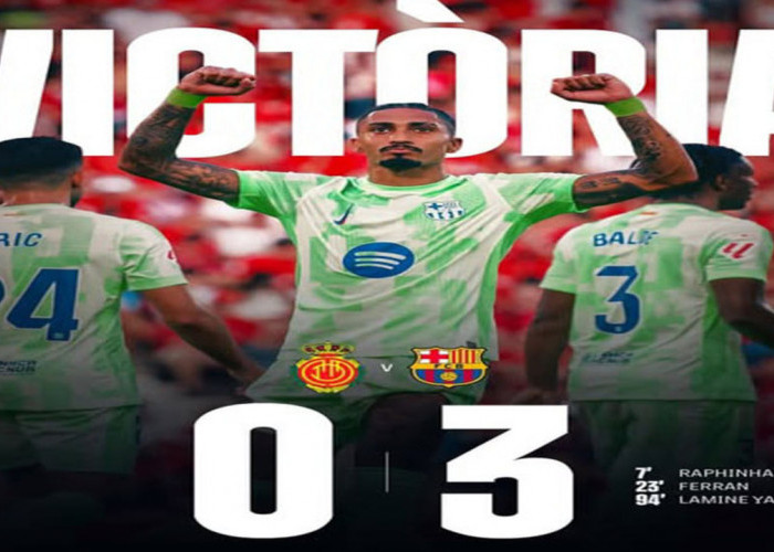 Hasil Mallorca vs Barcelona: Barcelona Menang 3-0 di Markas Mallorca