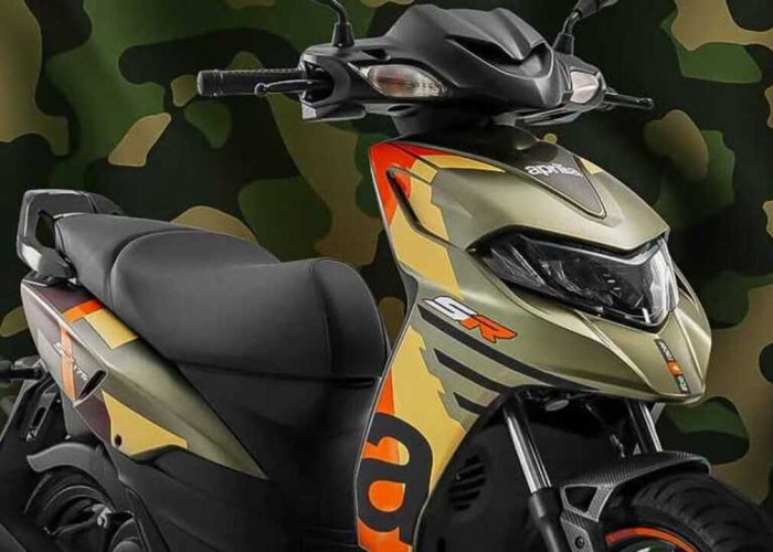 Skutik Rasa Motor Tempur! Aprilia SR Tribute Edition Tampil dengan Motif Kamuflase