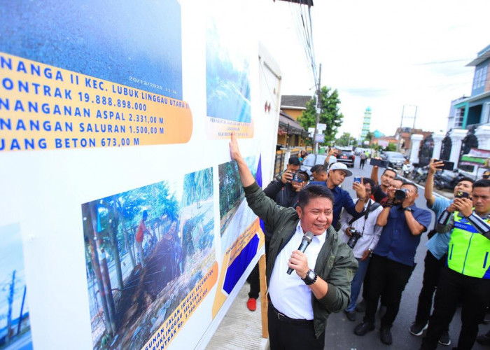 Tinjau Proyek Jalan di Lubuk Linggau, Herman Deru Tegaskan Komitmen Pemerataan Pembangunan