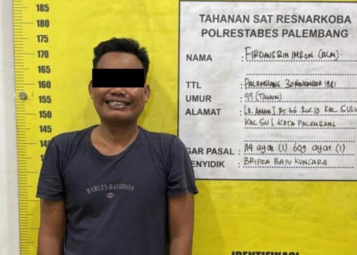 Pengedar Sabu di 5 Ulu Palembang Dibekuk, Dompet Merah Jadi Tempat Penyimpanan